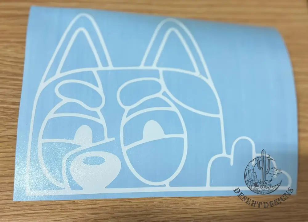 Bluey Car Decals Finger