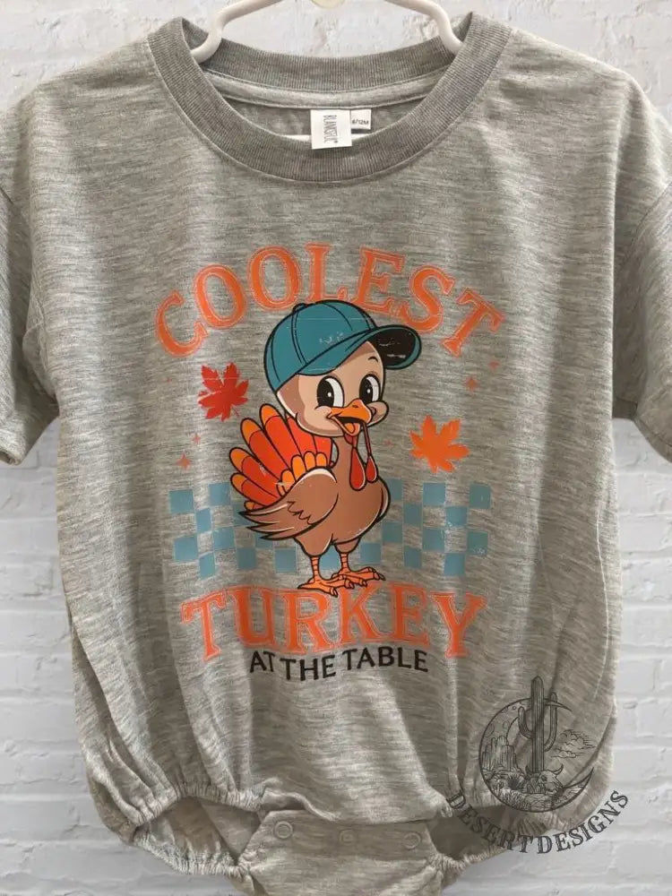 Coolest Turkey Bubble Romper