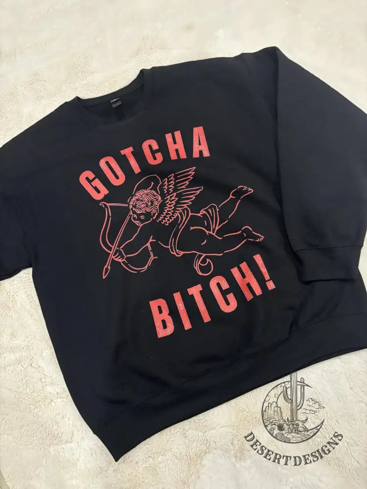 Cupid Gotcha Crewneck Black / XS