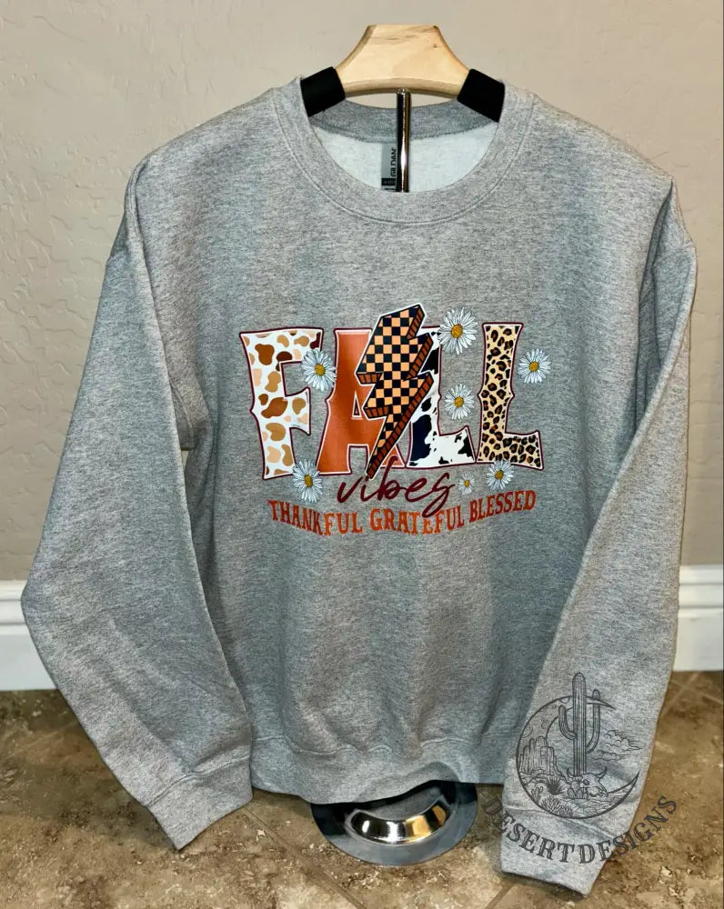 Fall Vibes Crewneck Xs / Gray