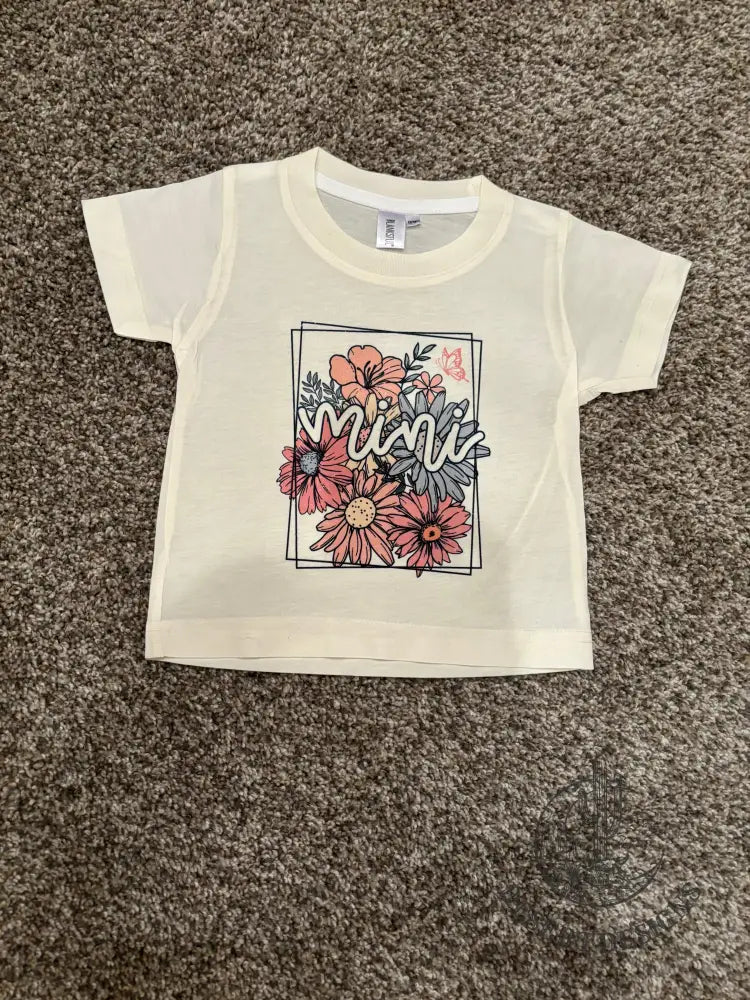 Infant ’Mini’ Floral T-Shirt