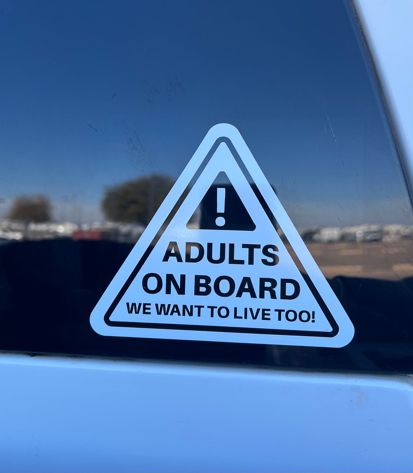 Adults On Board Caution Decal