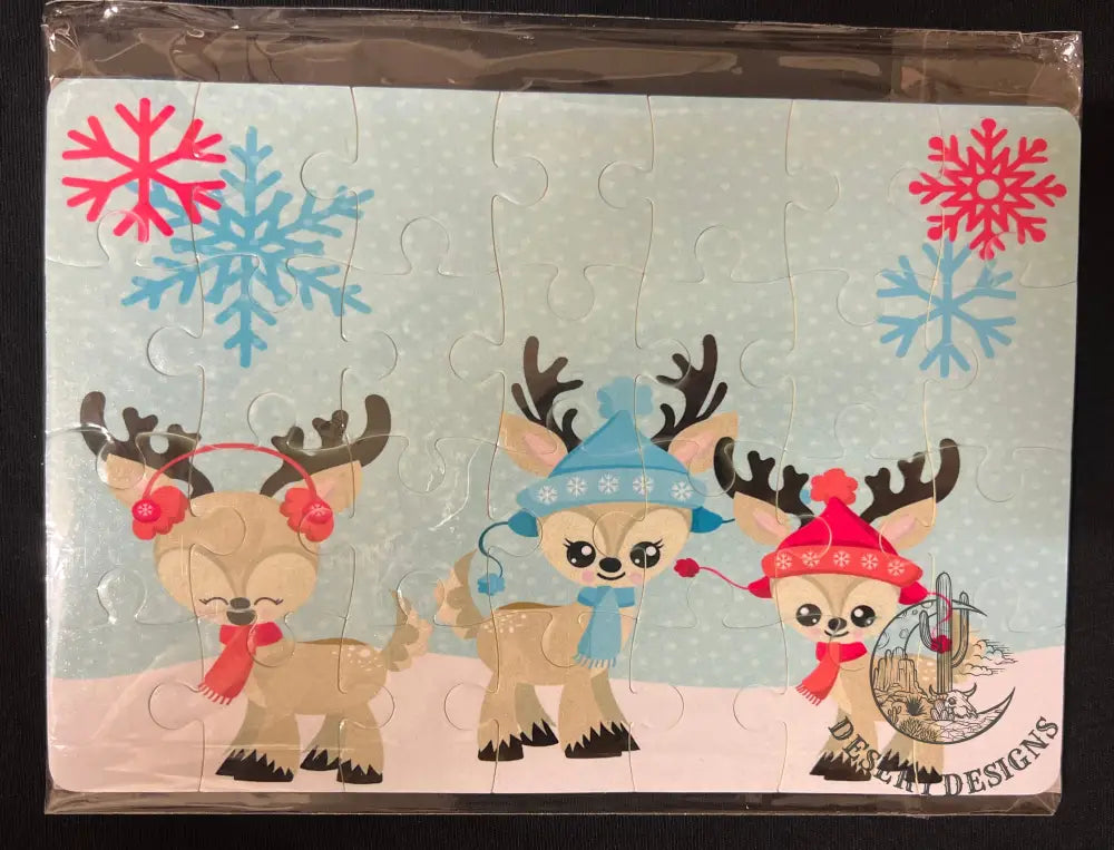 Christmas Puzzles Snowy Reindeer / No Name