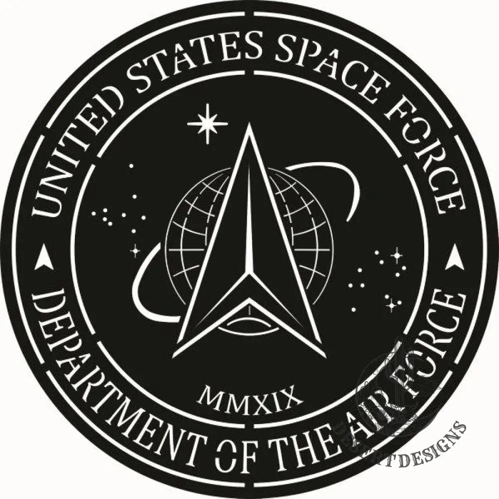 Military Signage Space Force / Raw Steel