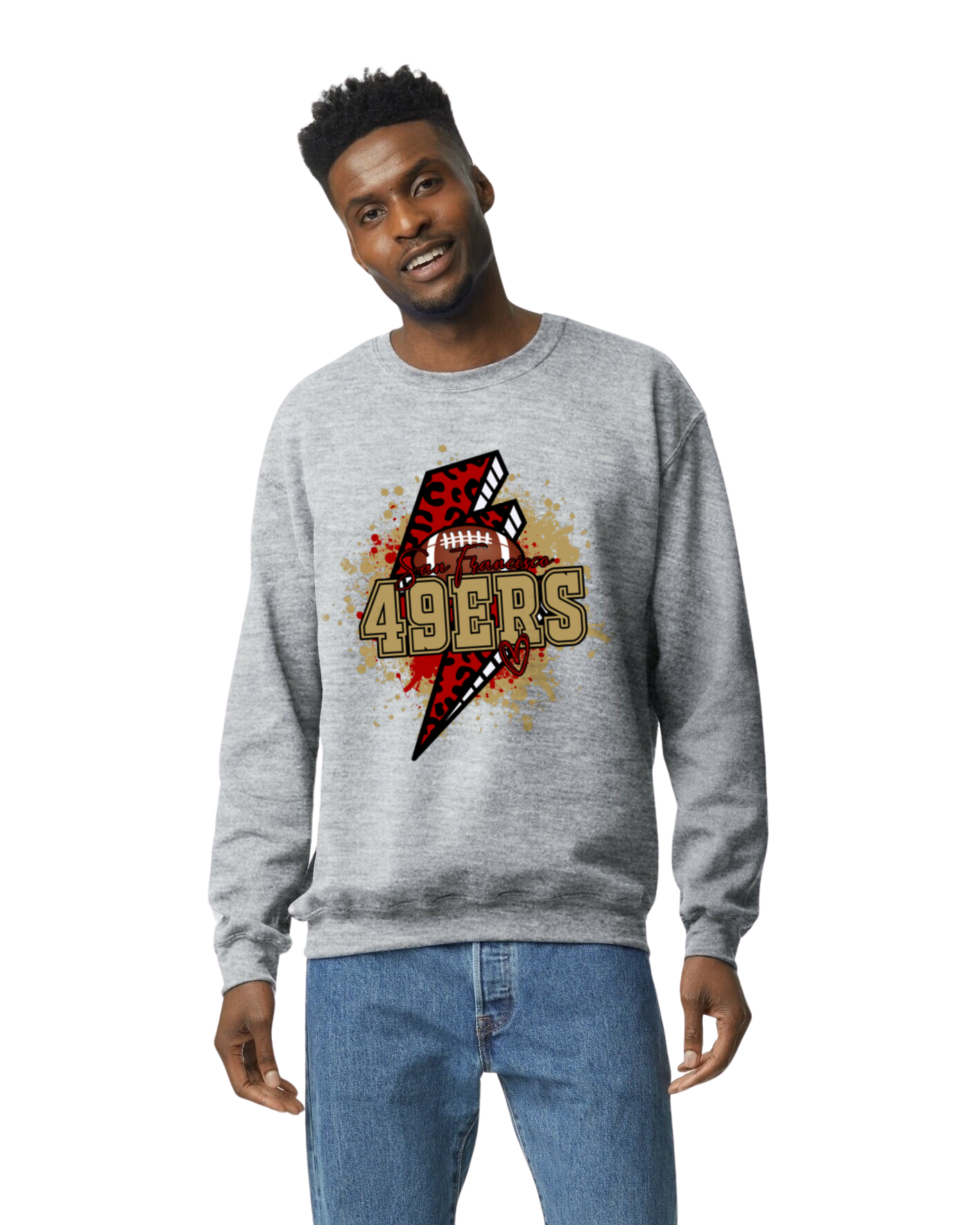 49ers Lightning Crewneck