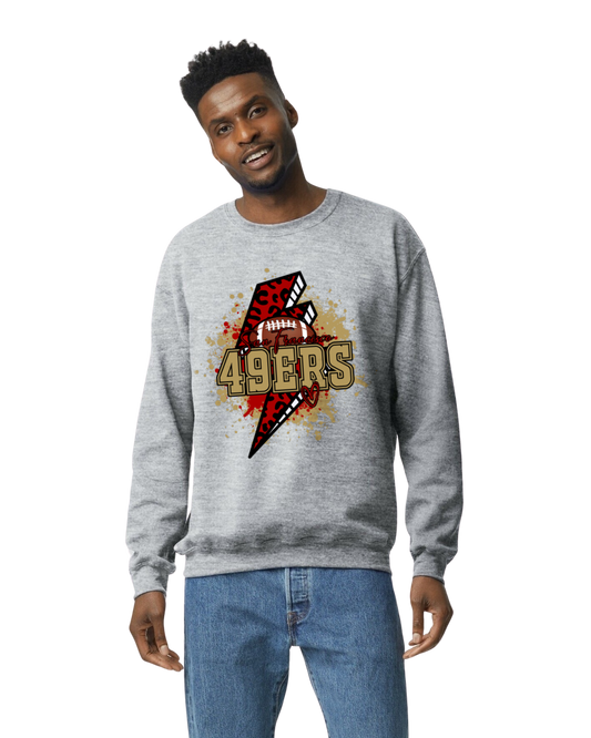 49ers Lightning Crewneck