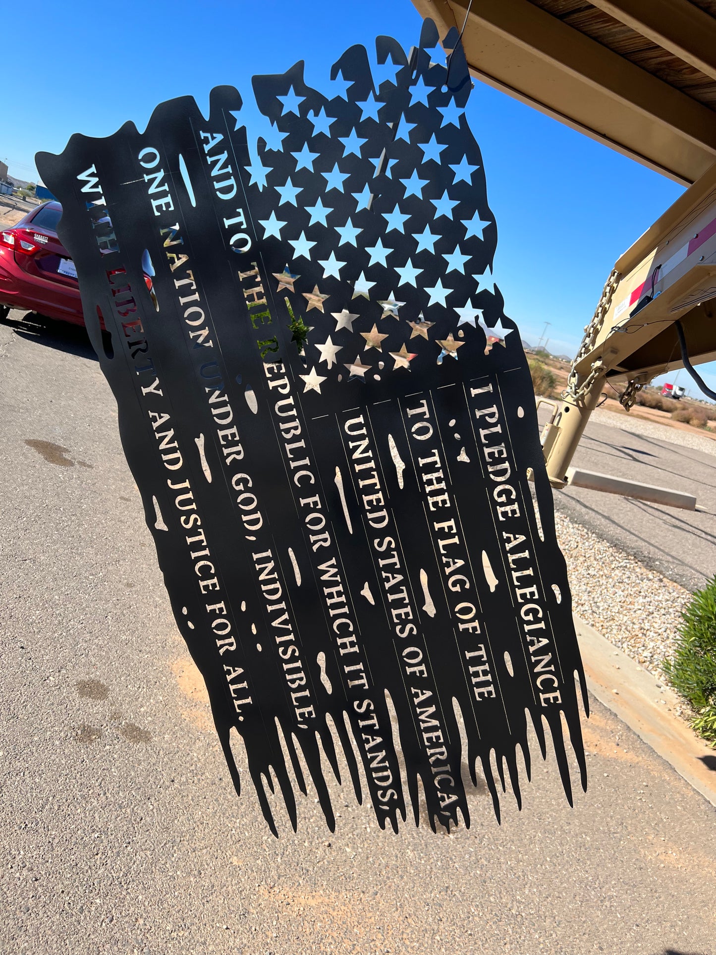 Laser Cut Flag